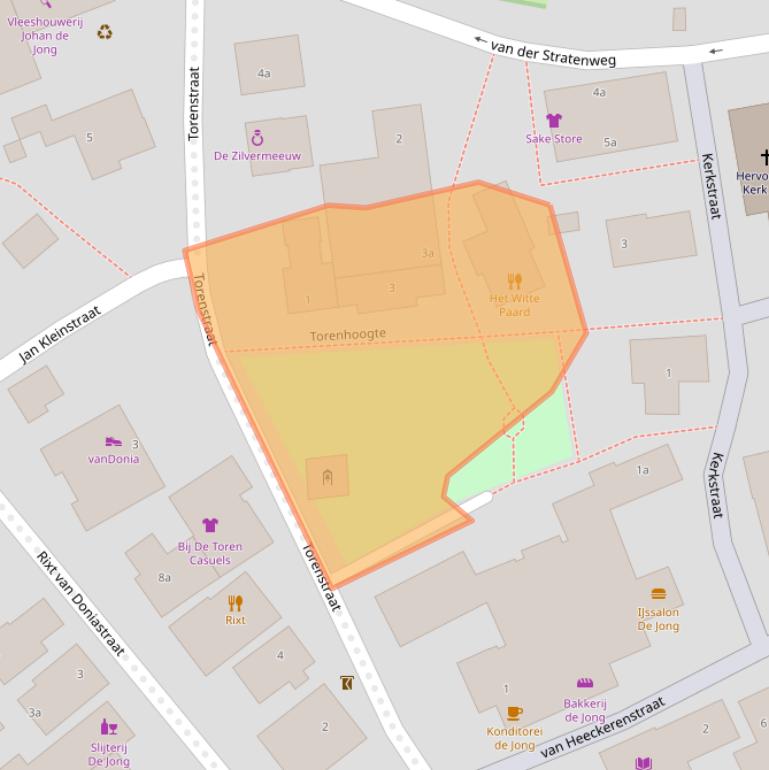 Kaart van postcodegebied 9163HC.