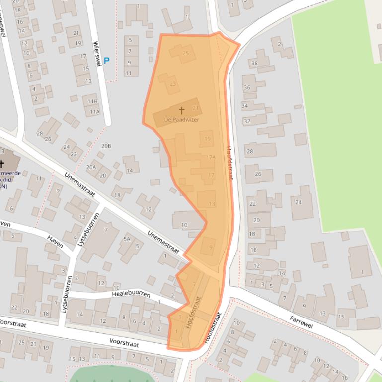 Kaart van postcodegebied 9171LA.