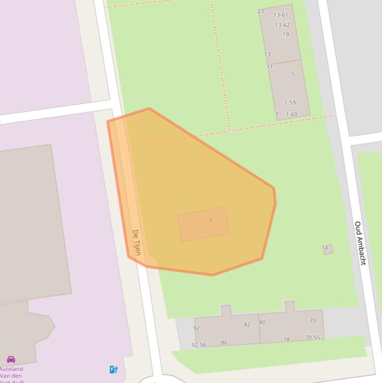 Kaart van postcodegebied 9201CB.