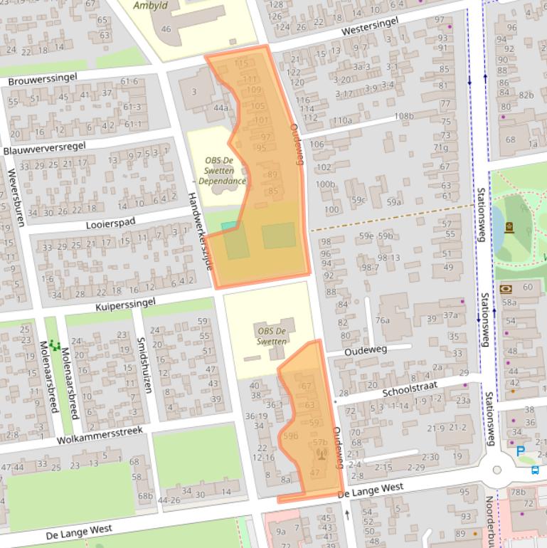 Kaart van postcodegebied 9201EK.