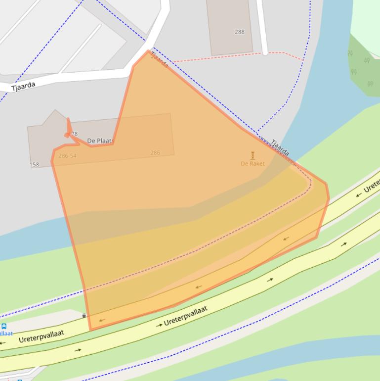 Kaart van postcodegebied 9202KV.