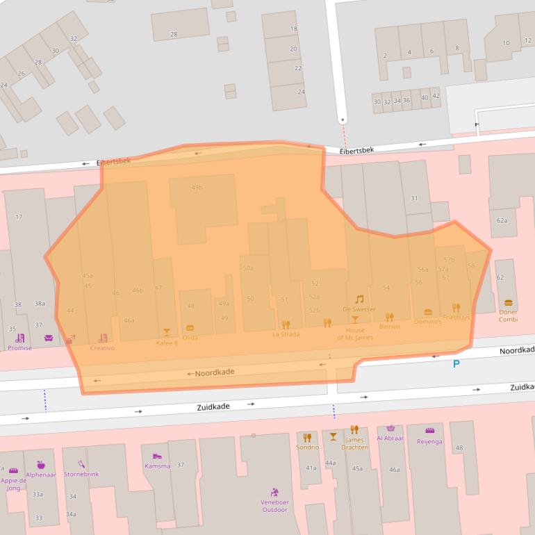 Kaart van postcodegebied 9203CE.