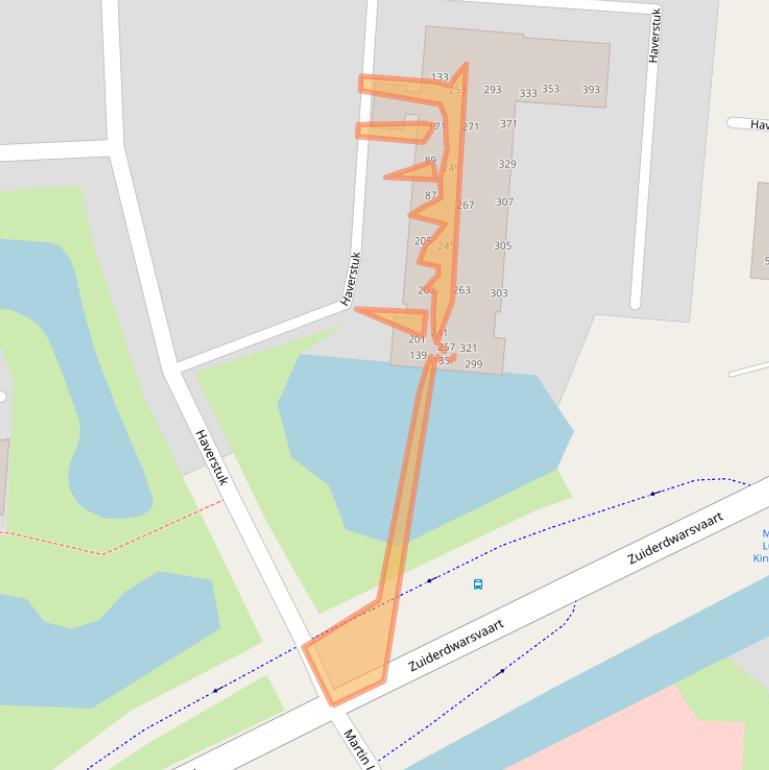 Kaart van postcodegebied 9203JJ.