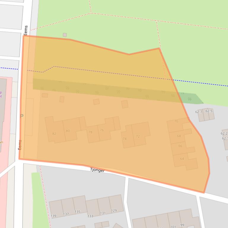 Kaart van postcodegebied 9204AV.