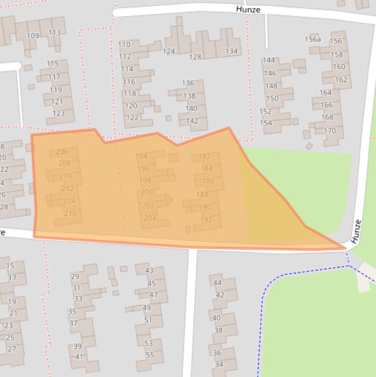 Kaart van postcodegebied 9204BW.
