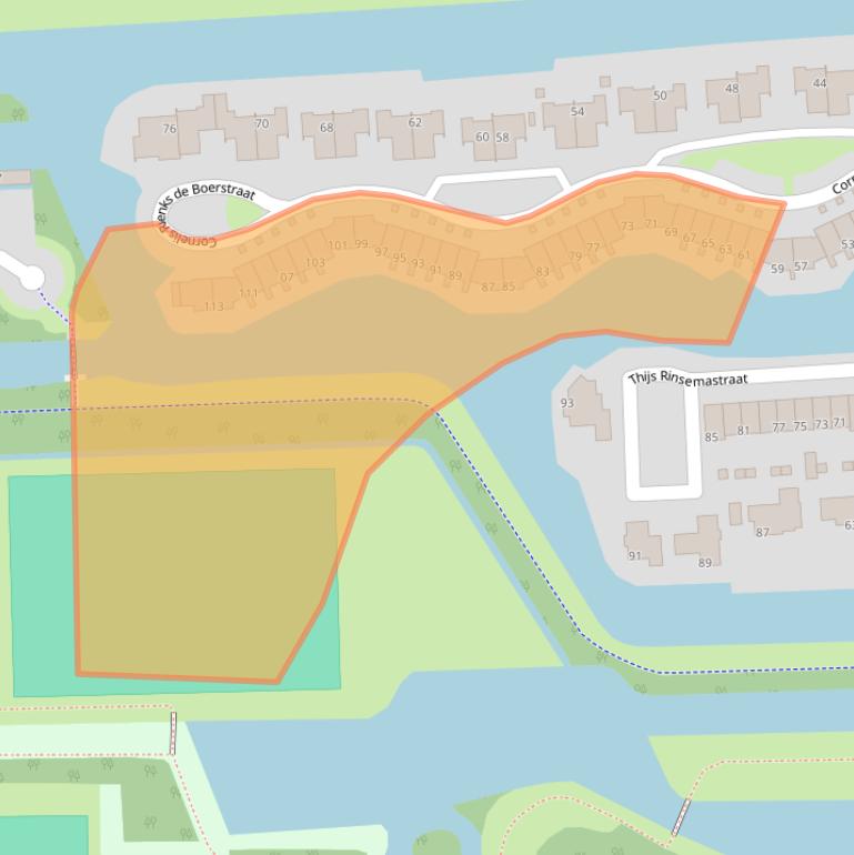 Kaart van postcodegebied 9204LG.