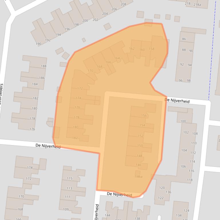 Kaart van postcodegebied 9207DN.