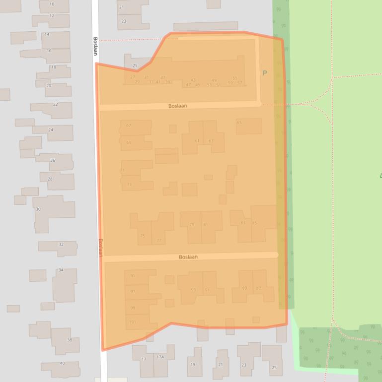 Kaart van postcodegebied 9244EJ.