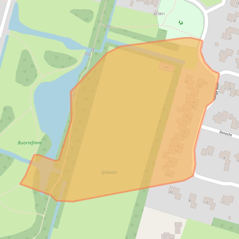 Kaart van postcodegebied 9247EE.