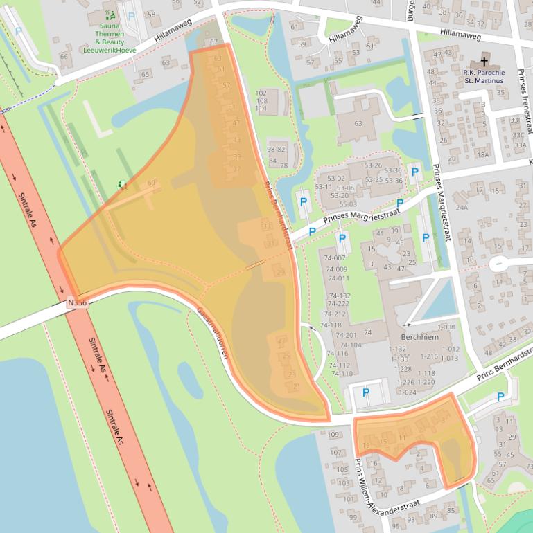 Kaart van postcodegebied 9251GK.