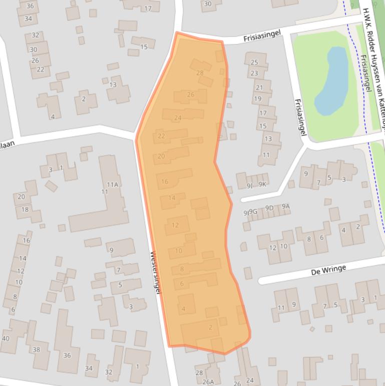 Kaart van postcodegebied 9251HH.