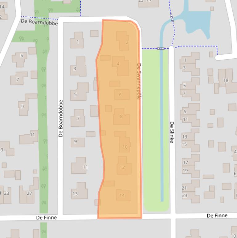 Kaart van postcodegebied 9262MH.
