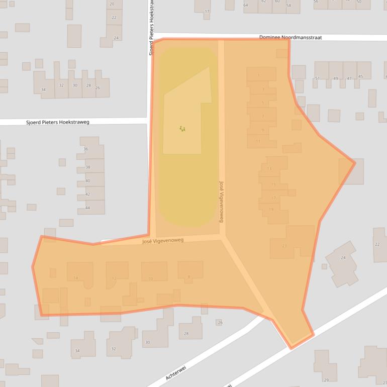 Kaart van postcodegebied 9262NL.