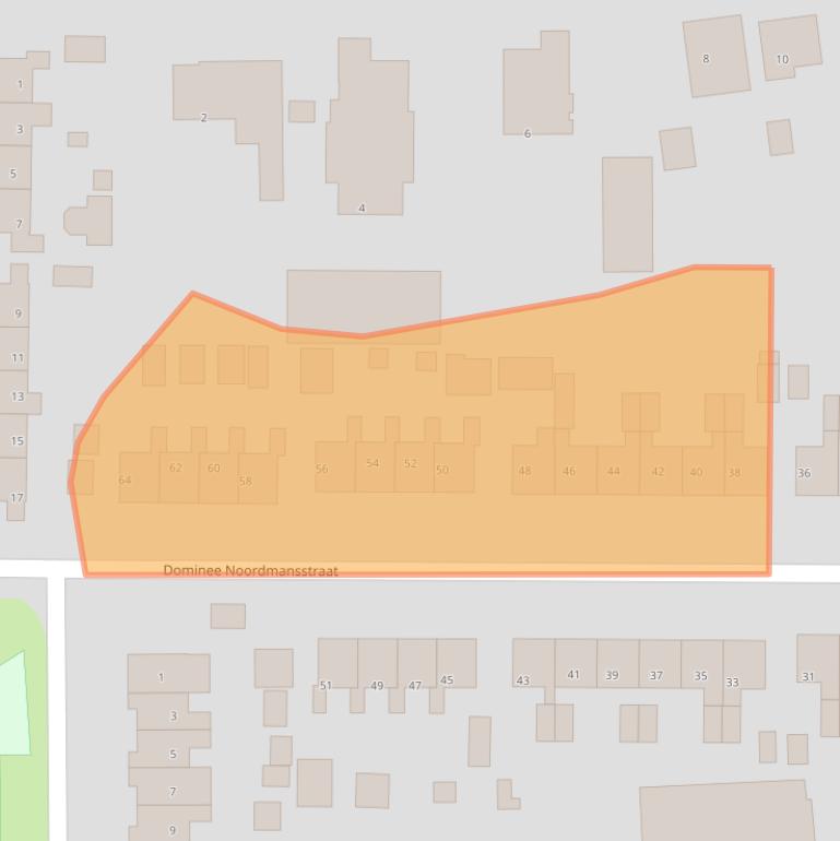 Kaart van postcodegebied 9262NP.