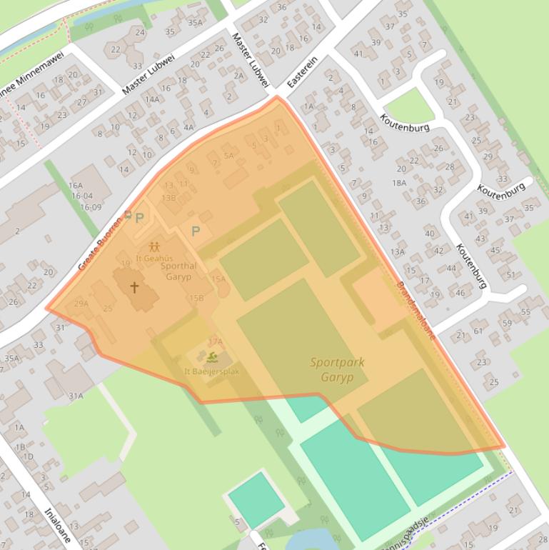 Kaart van postcodegebied 9263PK.