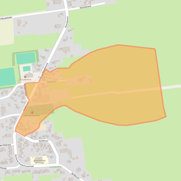 Kaart van postcodegebied 9265LP.