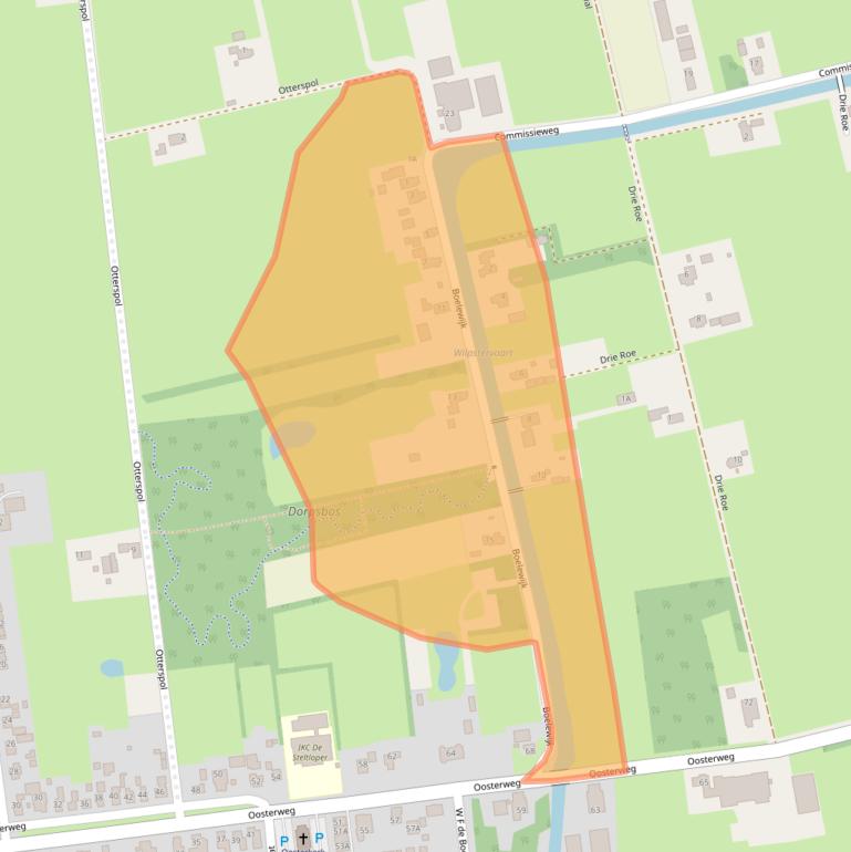 Kaart van postcodegebied 9367TP.