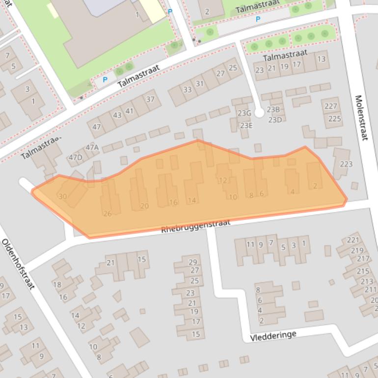 Kaart van postcodegebied 9402HS.