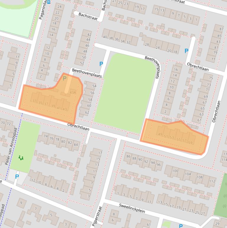 Kaart van postcodegebied 9402TC.
