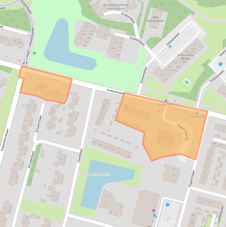 Kaart van postcodegebied 9402XC.