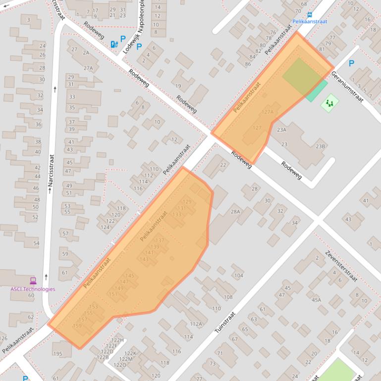 Kaart van postcodegebied 9404CL.