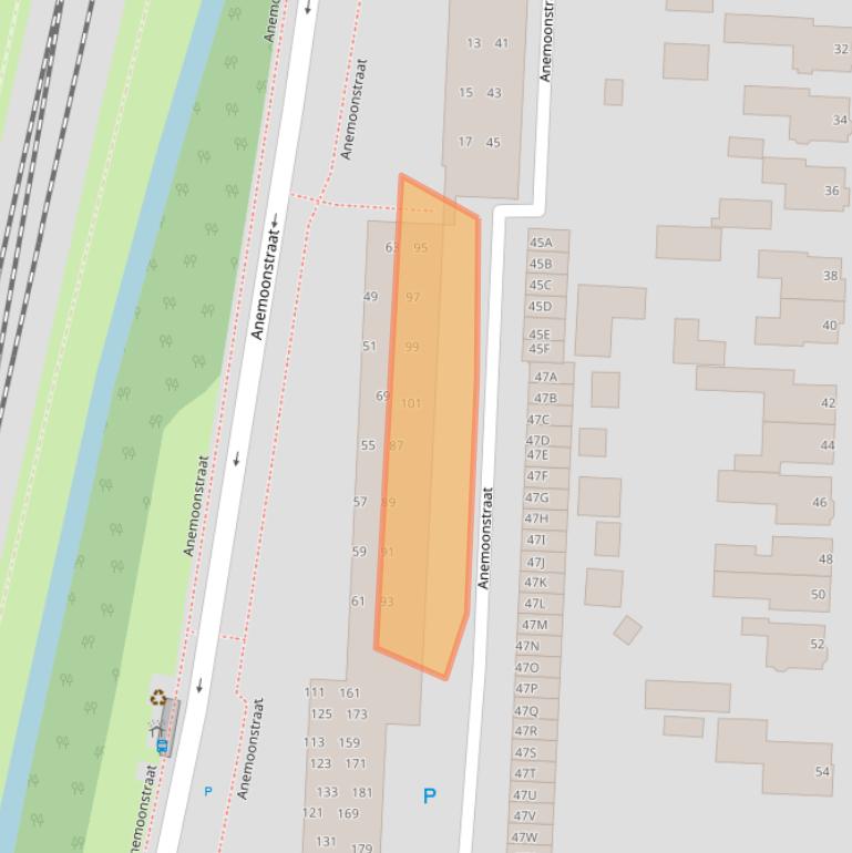 Kaart van postcodegebied 9404RC.