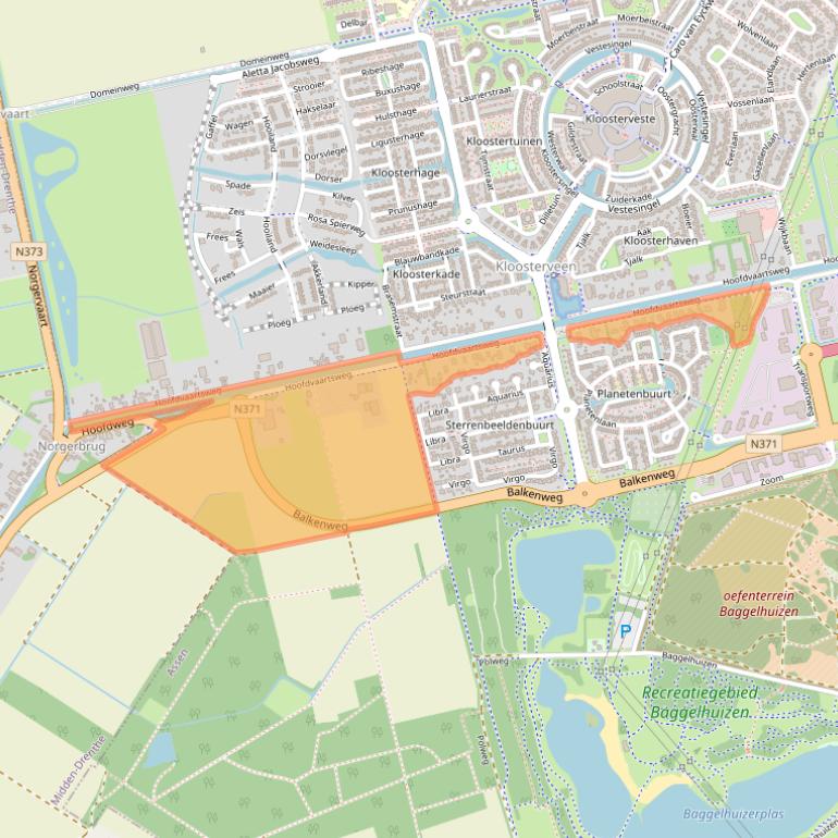 Kaart van postcodegebied 9405VC.