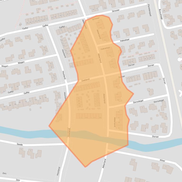 Kaart van postcodegebied 9408RA.