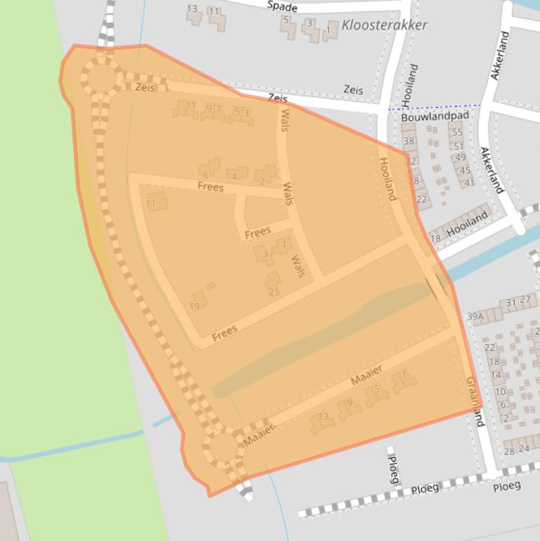 Kaart van postcodegebied 9408RP.