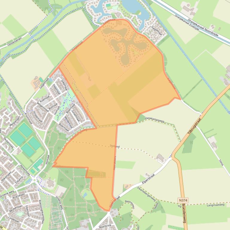 Kaart van postcodegebied 9431KV.