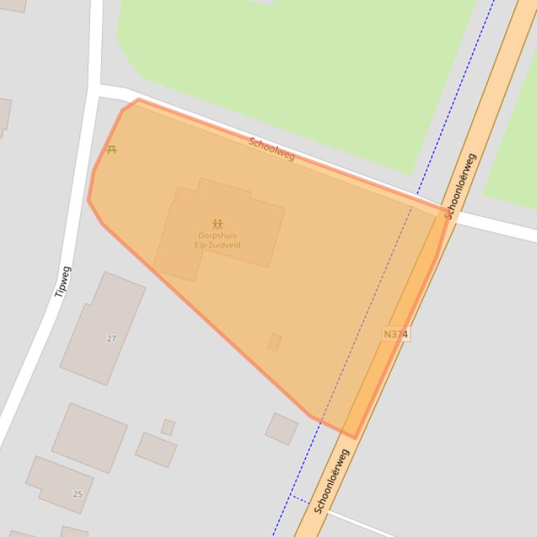 Kaart van postcodegebied 9442PR.