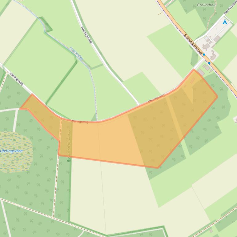 Kaart van postcodegebied 9444TL.