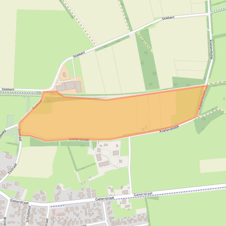 Kaart van postcodegebied 9451TH.