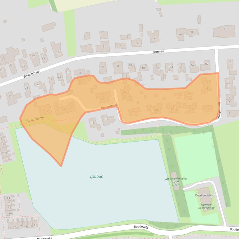 Kaart van postcodegebied 9461AG.