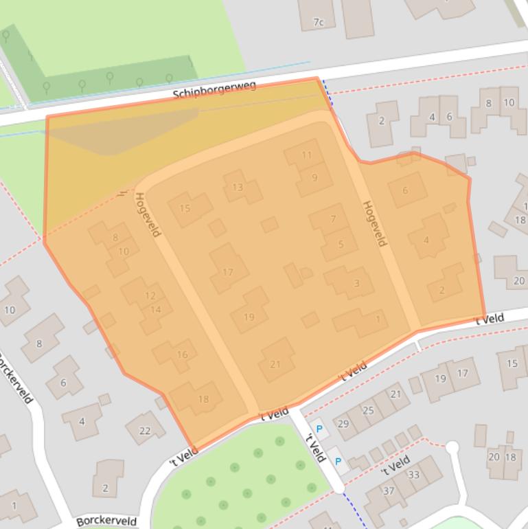 Kaart van postcodegebied 9468GW.