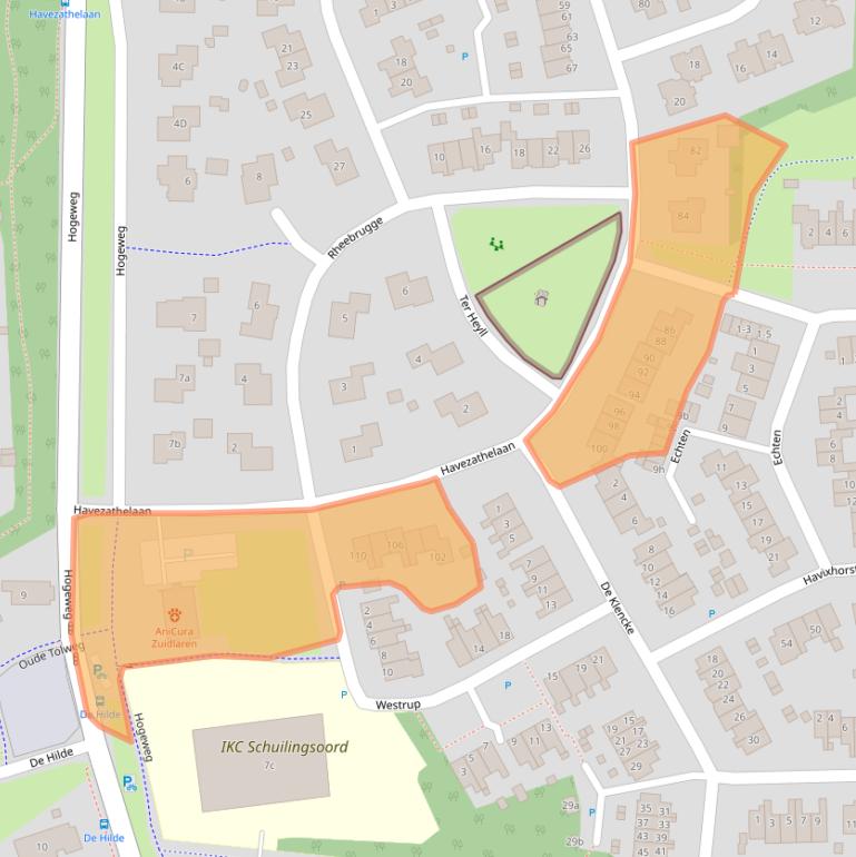 Kaart van postcodegebied 9472PZ.