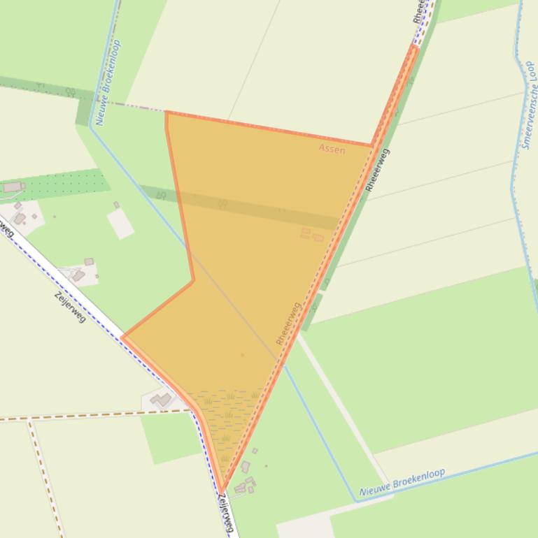 Kaart van postcodegebied 9487TC.