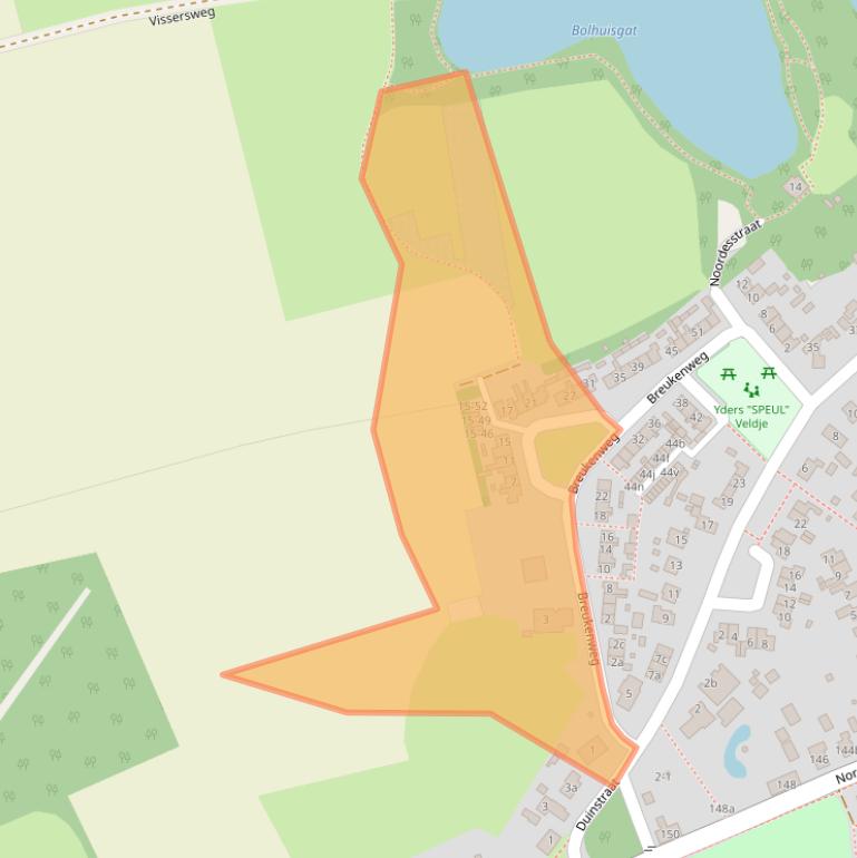 Kaart van postcodegebied 9494RV.