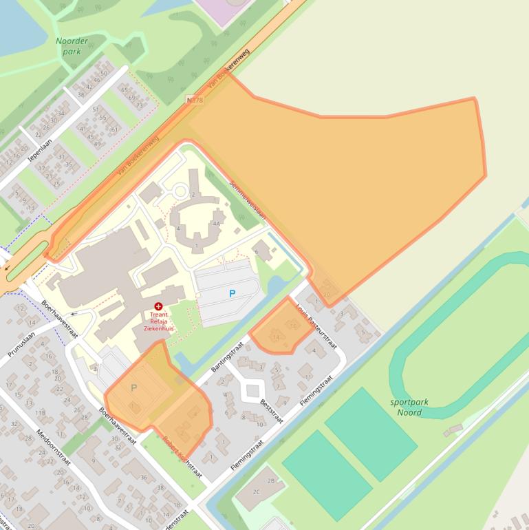 Kaart van postcodegebied 9501HH.