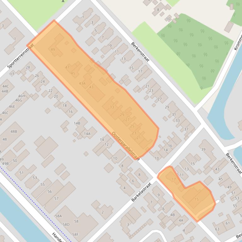 Kaart van postcodegebied 9501VS.