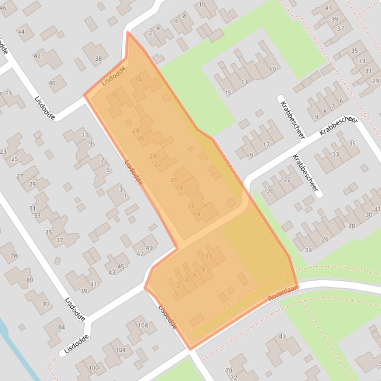 Kaart van postcodegebied 9521HL.