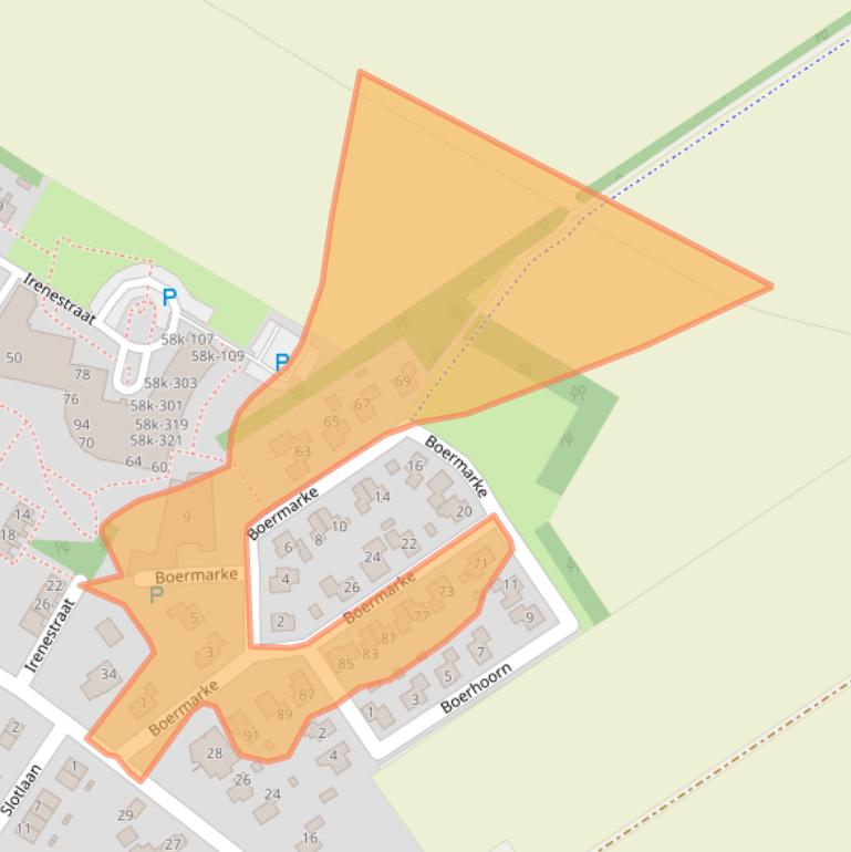 Kaart van postcodegebied 9541JB.