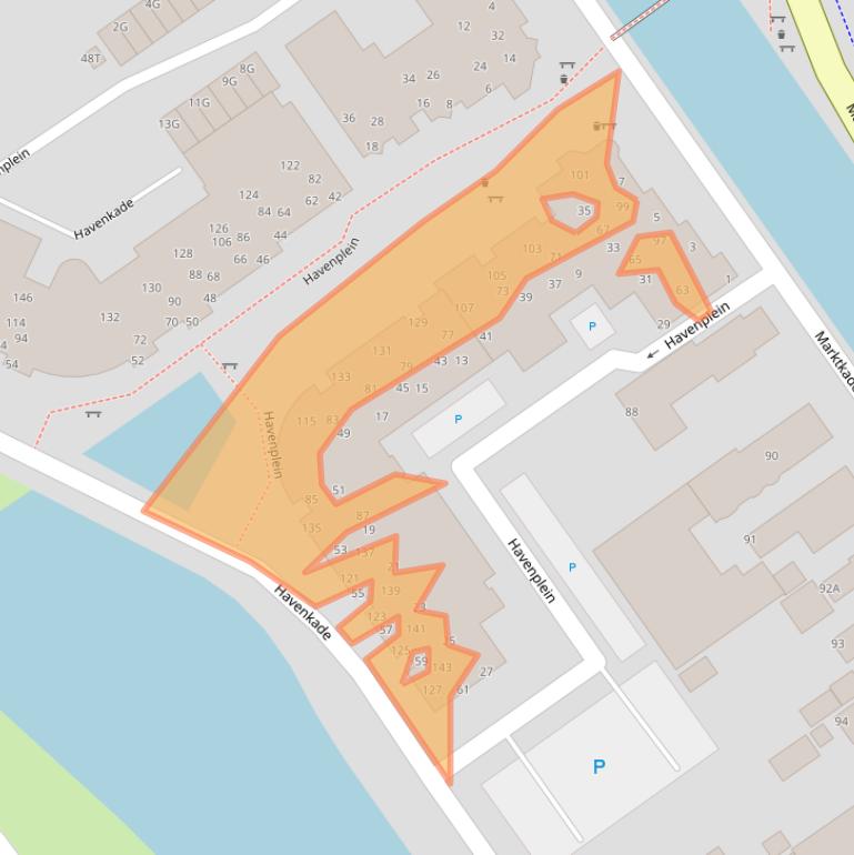 Kaart van postcodegebied 9581DN.