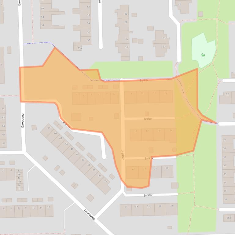 Kaart van postcodegebied 9602LX.
