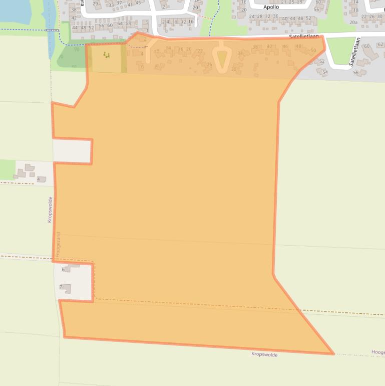 Kaart van postcodegebied 9602MA.