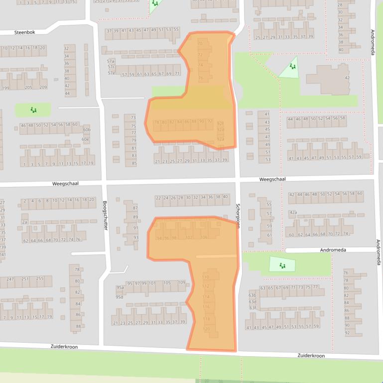 Kaart van postcodegebied 9602ML.