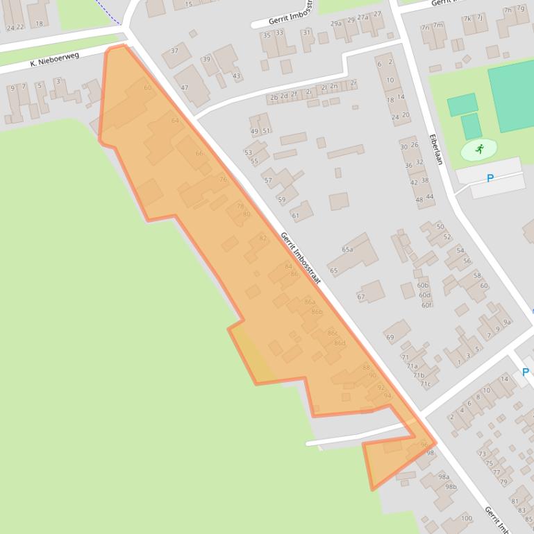 Kaart van postcodegebied 9607PE.