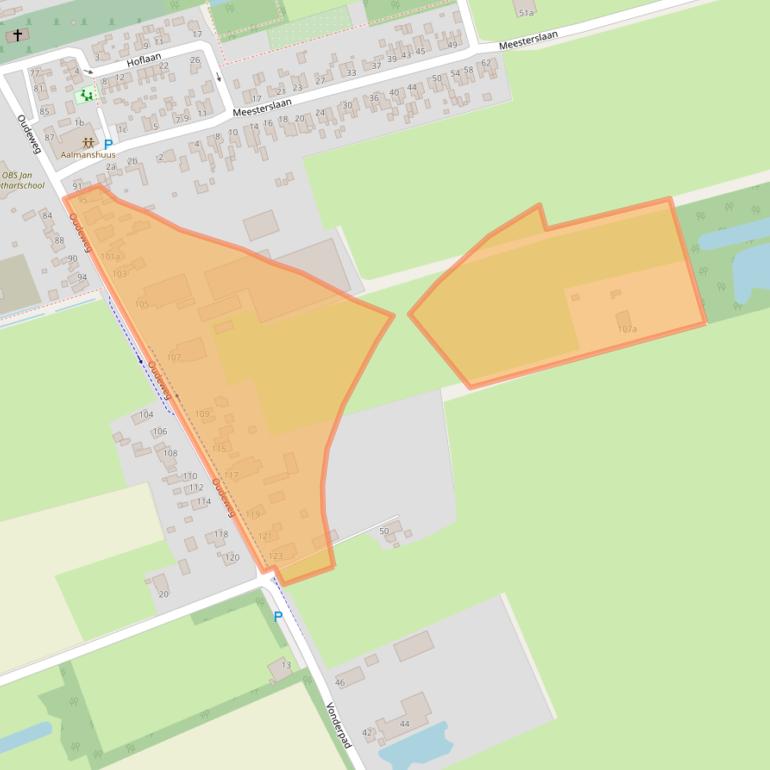 Kaart van postcodegebied 9608PL.