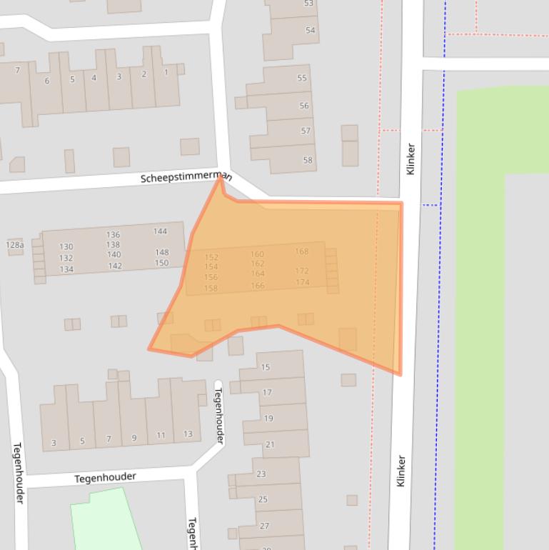 Kaart van postcodegebied 9611LR.