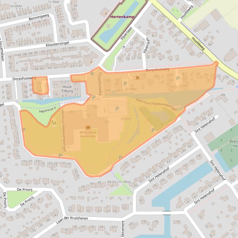 Kaart van postcodegebied 9617BN.